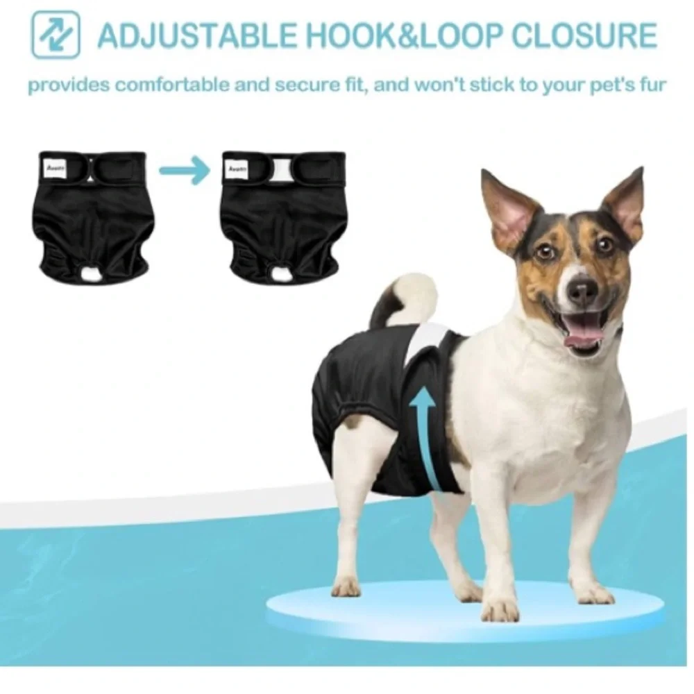 Adjustable reusable Pet Diaper Set - pack of 3